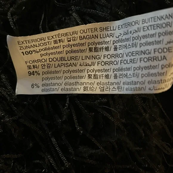 Zara size 9 Black Textured Women's Top - Picture 16 of 16